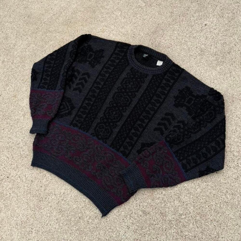 Italian sweater co multicolor mens knit sweater